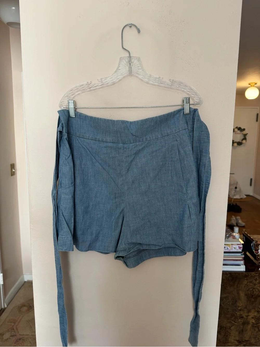 Jcrew Tie-Waist Chambray Women’s Shorts